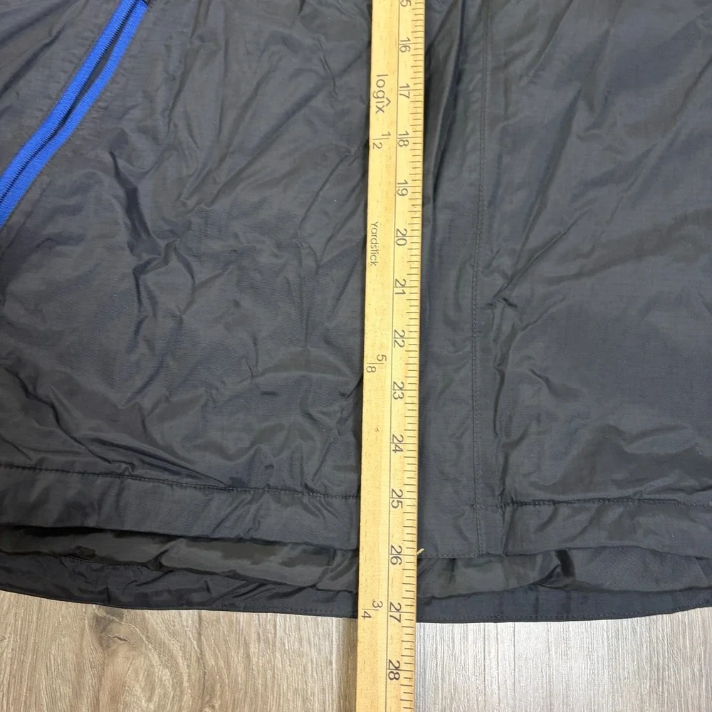 The North Face Mens Shell Jacket Medium HyVent Black Full Zip Hooded Windbreaker